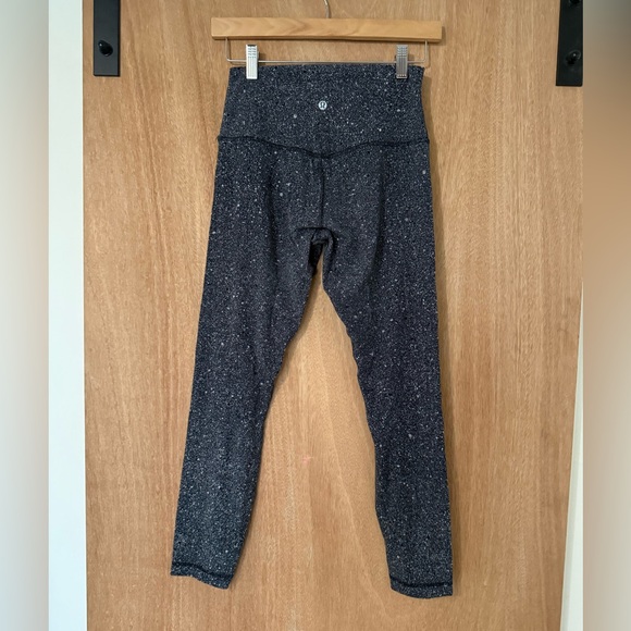 Lululemon Align Pant II Luminesce Splatter Ice Grey Black size 6 - Picture 6 of 8